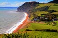 Seatown Dorset Jurassic coast uk Royalty Free Stock Photo