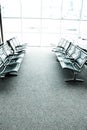 Seats in an airport waiting room or lounge Royalty Free Stock Photo