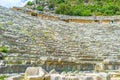 The seats of ancient theater
