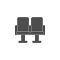 seats in the cinema icon. Cinema element icon. Premium quality graphic design. Signs, outline symbols collection icon for websites Royalty Free Stock Photo