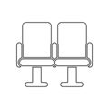 seats in the cinema icon. Set of cinema  element icons. Premium quality graphic design. Signs and symbols collection icon for Royalty Free Stock Photo
