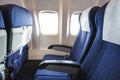 Seats in economy class section of aircraft