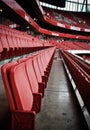 Seats on Emirates stadium Royalty Free Stock Photo