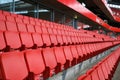 Seats on Emirates stadium Royalty Free Stock Photo