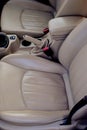 Seats in Jaguar have light colour Royalty Free Stock Photo