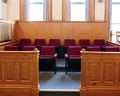 Empty jury Box Royalty Free Stock Photo