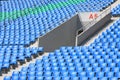 Seats in a modern sports venues Royalty Free Stock Photo