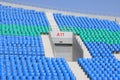 Seats in a modern sports venues