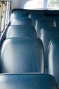 Seats in a old bus Royalty Free Stock Photo