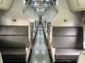 Seats in second class train Royalty Free Stock Photo