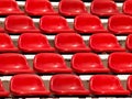 Seats in a stadium