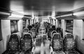 Seats on a train Royalty Free Stock Photo