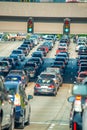 Seattle - August 8, 2017: Car traffic to the city outskirts