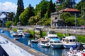 Seattle Ballard Locks Pleasure Boats Royalty Free Stock Photo