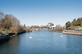 Seattle, Ballard, USA. March 2022. View of the Hiram Chittenden Locks, or Ballard Lacks, a complex of looks at the west end of Royalty Free Stock Photo