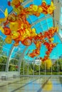 Seattle Chihuly Garden and Glass with Space needle Royalty Free Stock Photo