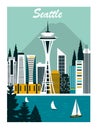 Seattle city. Royalty Free Stock Photo