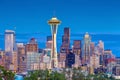 Seattle city downtown skyline cityscape in Washington State,  USA Royalty Free Stock Photo