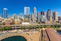 Seattle city downtown skyline cityscape in Washington State,  USA Royalty Free Stock Photo