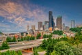 Seattle city downtown skyline cityscape of Washington state Royalty Free Stock Photo