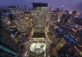 Seattle city skyline at dusk. Downtown Seattle cityscape Royalty Free Stock Photo