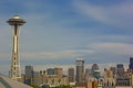 Seattle city skyline at sunset, Washington, USA