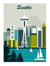 Seattle city. Royalty Free Stock Photo