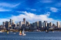 Seattle cityscape at Lake Union Royalty Free Stock Photo