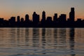 Seattle Downtown Skyline Silhouette