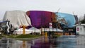 Seattle emp museum from Seattle center Royalty Free Stock Photo