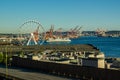 Seattle Ferry Arriving Royalty Free Stock Photo