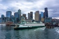 Seattle Ferry Skyline City Royalty Free Stock Photo