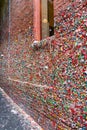 Seattle Gum Wall and window in Post Alley