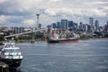 Seattle Harbor Skyline Royalty Free Stock Photo