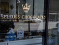 Chocolate shop in downtown Seattle during coronavirus closure