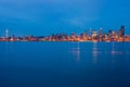 Seattle at night Royalty Free Stock Photo