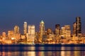 Seattle at night Royalty Free Stock Photo
