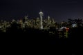 Seattle by night Royalty Free Stock Photo