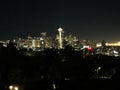 Seattle night spaceneedle space needle amazing city sky Royalty Free Stock Photo