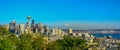 Seattle Panorama Sunset View Royalty Free Stock Photo