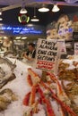 Seattle Pike Place Market fish stand