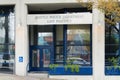 Seattle Police Department East Precinct building with sign Royalty Free Stock Photo