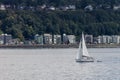 Seattle Sailboat Royalty Free Stock Photo