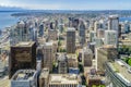 Seattle Skyline, aerial view of downtown district
