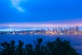 Seattle skyline at dawn Royalty Free Stock Photo