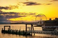 Seattle skyline at dusk Royalty Free Stock Photo