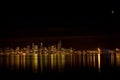 Seattle skyline with eclipse Royalty Free Stock Photo