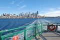 Seattle Skyline from the Ferry Royalty Free Stock Photo