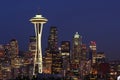 Seattle skyline from Kerry Park Royalty Free Stock Photo