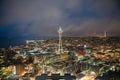 Seattle skyline at night Royalty Free Stock Photo